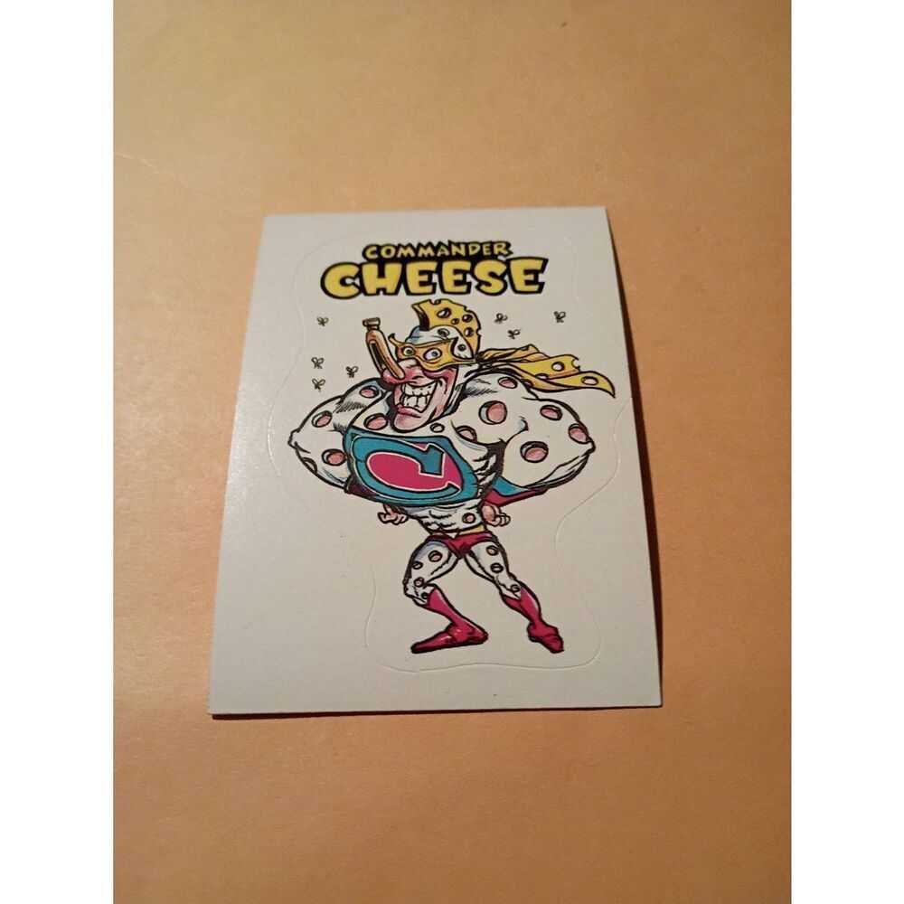 1983 General Mills Zero Hero Trading Card Sticker Vintage #54 Commander Cheese
